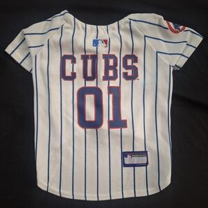 Chicago Cubs White Dog/Cat MLB Baseball Jersey Medium